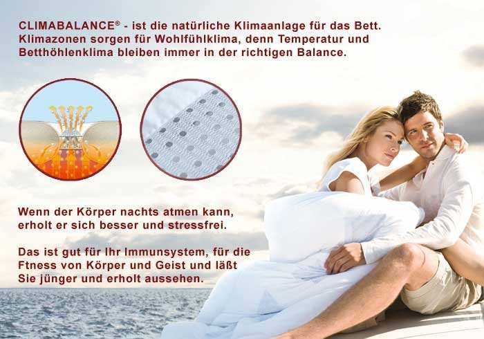 ClimaBalance-Daunendecken-Schlaf16 Daunendecke mit Klimazonen